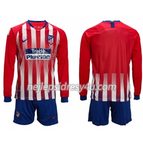 Fotbalový Dres Atlético Madrid Dětské Domácí 2018/19 Dlouhý Rukáv